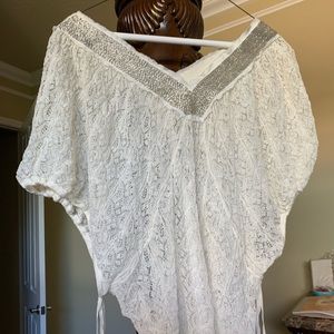 Knit and beaded sweater